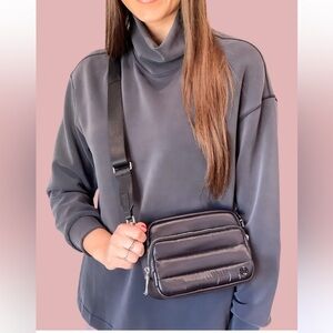 RARE Lululemon Everywhere Crossbody Wunder Puff Iridescent Heathered Espresso